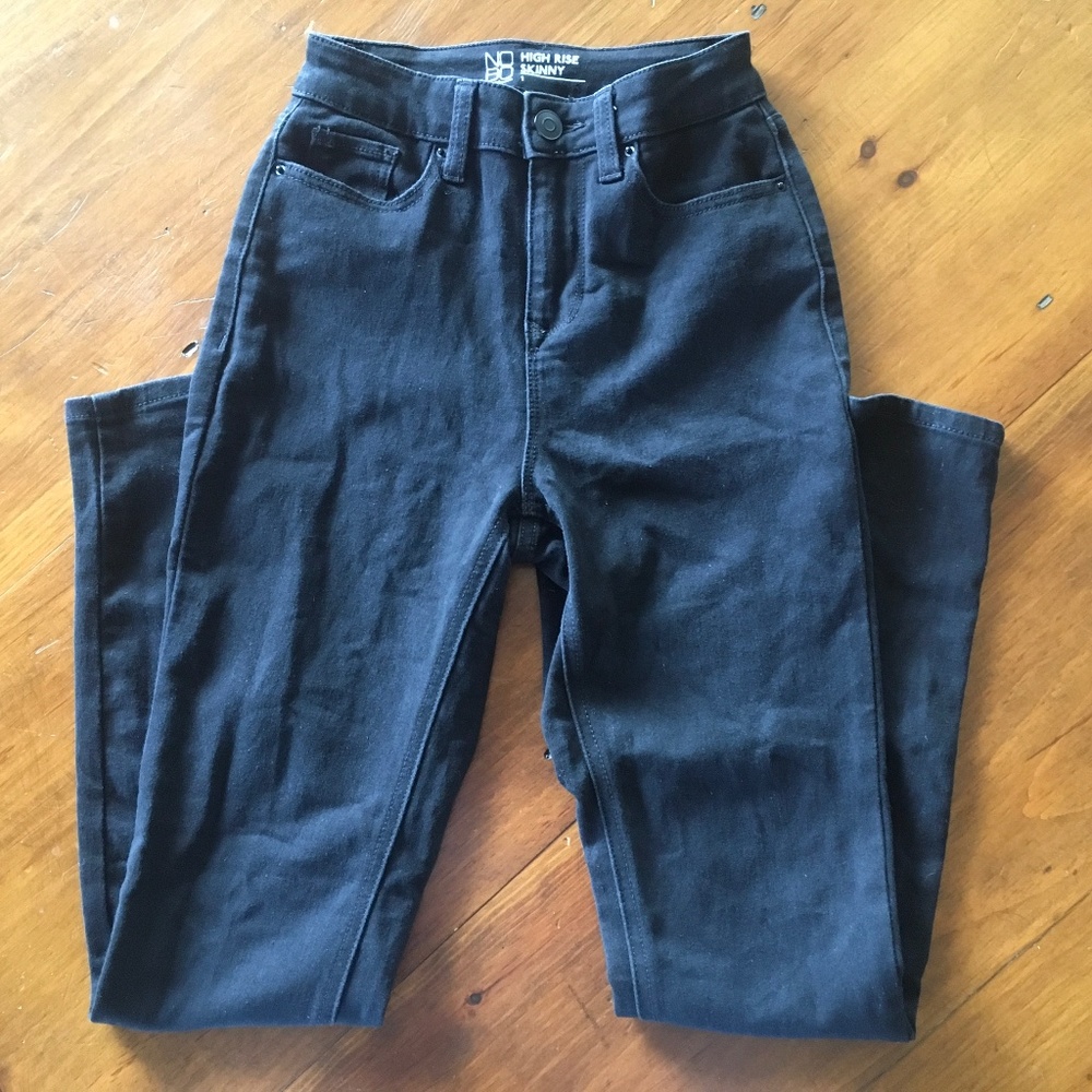 NoBo High Rise Skinny Jeans Black Size 1